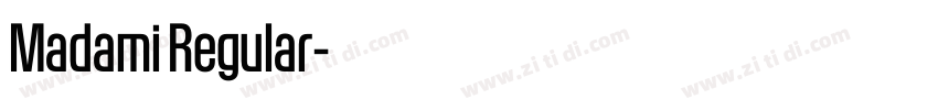 Madami Regular字体转换